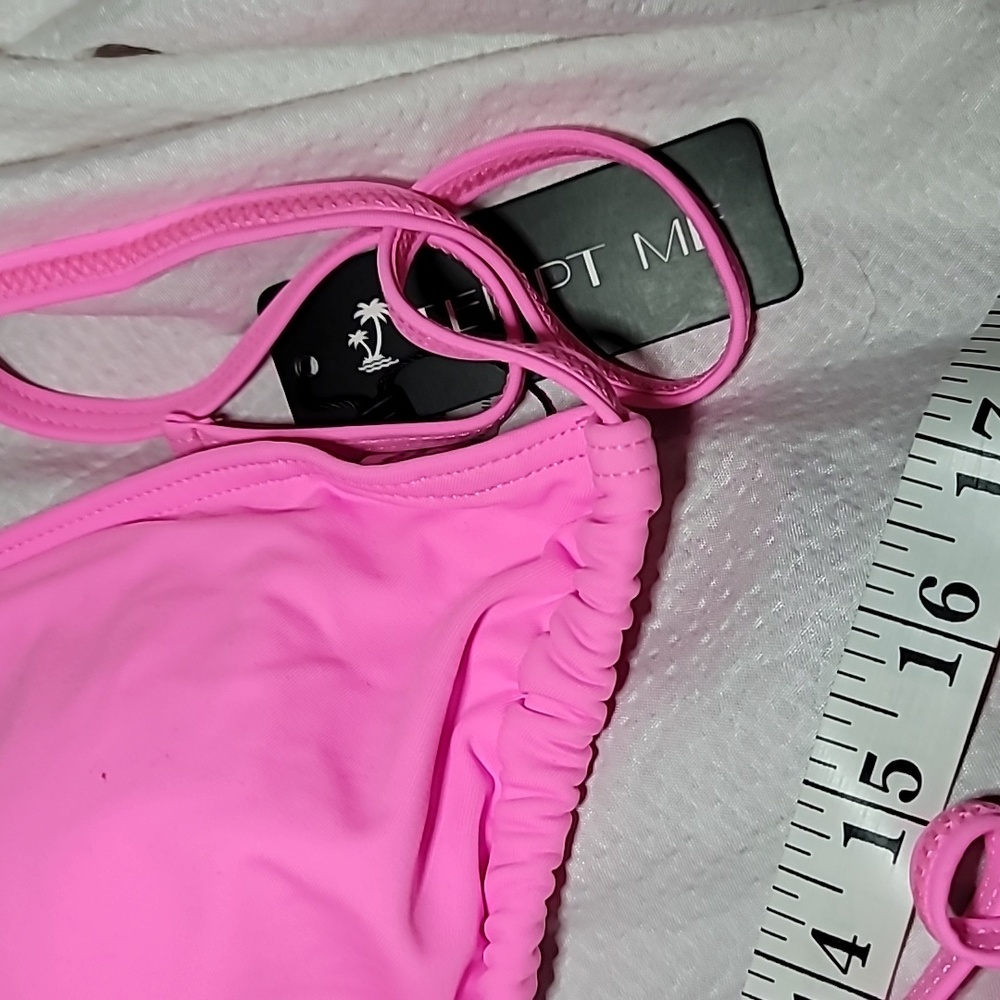NWT SEXY classic side tie halter tie back padded slide cup bikini timele… - Picture 11 of 12